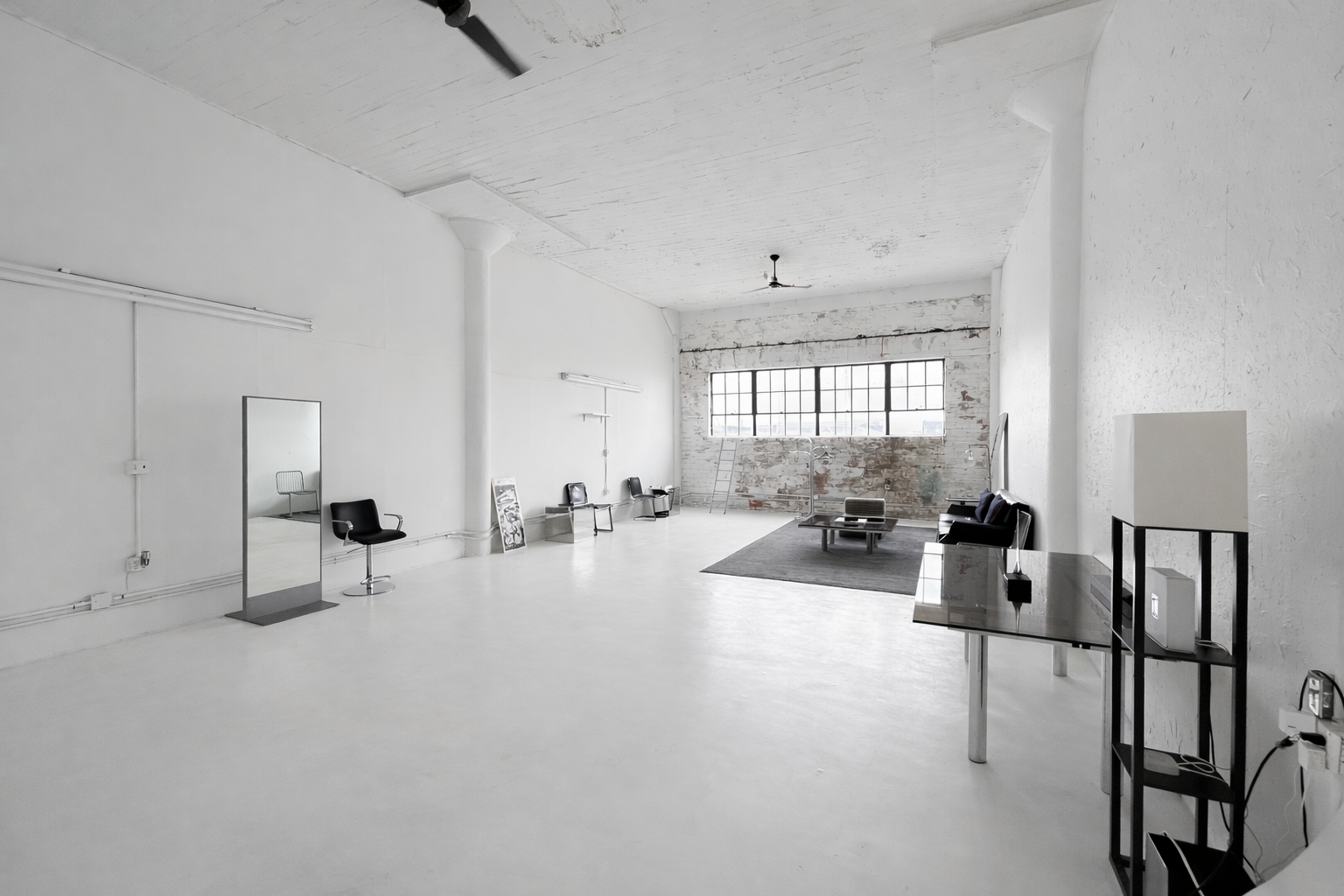 Axcer Studio open loft space with high ceilings